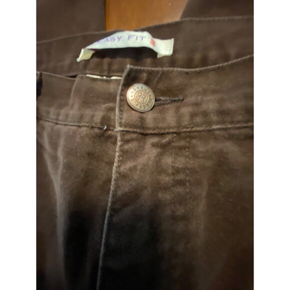 Bill Blass Brown Cotton Women's Easy Fit Pants Size 12 - Picture 5 of 13
